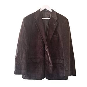 Stafford Brown Corduroy 2-Button Long Sleeve Sports Jacket / Blazer - Size 42S